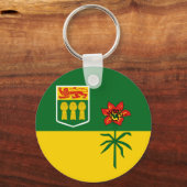 Porte-clés Drapeau de la Saskatchewan (CANADA) (Recto)