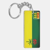 Porte-clés Drapeau de la Saskatchewan (CANADA) (Devant gauche)