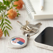 Porte-clés Drapeau de la Serbie (Côté )