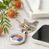 Porte-clés Drapeau de la Serbie (Côté )