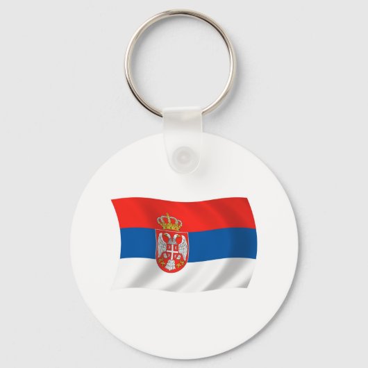 Porte-clés Drapeau de la Serbie (Recto)