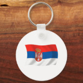 Porte-clés Drapeau de la Serbie (Recto)