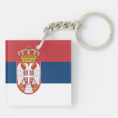 Porte-clés Drapeau de la Serbie (Dos)