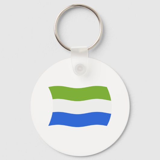 Porte-clés Drapeau de la Sierra Leone (Recto)