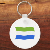 Porte-clés Drapeau de la Sierra Leone (Recto)