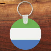 Porte-clés drapeau de la Sierra Leone (Recto)