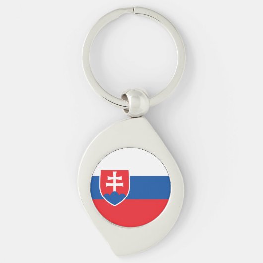 Porte-clés Drapeau de la Slovaquie (Devant)
