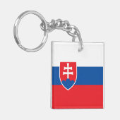 Porte-clés Drapeau de la Slovaquie (Devant gauche)