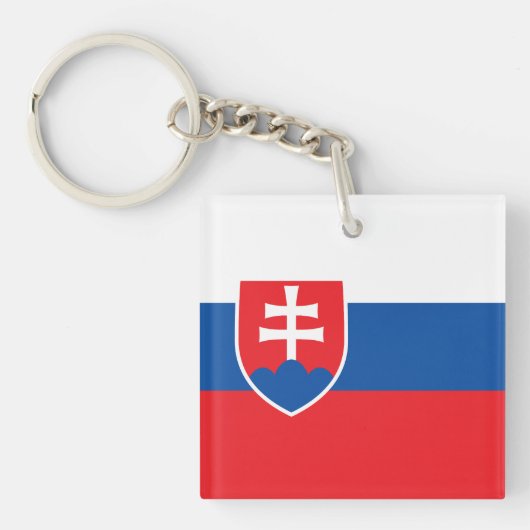 Porte-clés Drapeau de la Slovaquie (Devant)