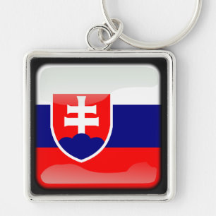 Porte-clés Drapeau de la Slovaquie