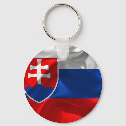 Porte-clés Drapeau de la Slovaquie (Recto)