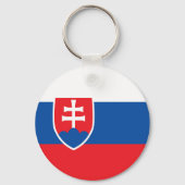 Porte-clés Drapeau de la Slovaquie (Verso)