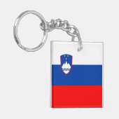Porte-clés Drapeau de la Slovénie (Devant gauche)