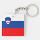 Porte-clés Drapeau de la Slovénie (Dos)