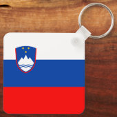 Porte-clés Drapeau de la Slovénie (Verso)