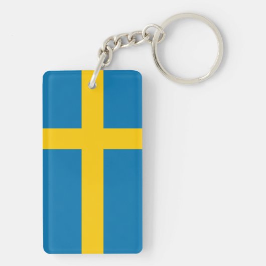 PORTE-CLÉS DRAPEAU DE LA SUÈDE (Dos)