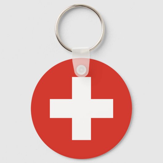 Porte-clés Drapeau de la Suisse (Recto)