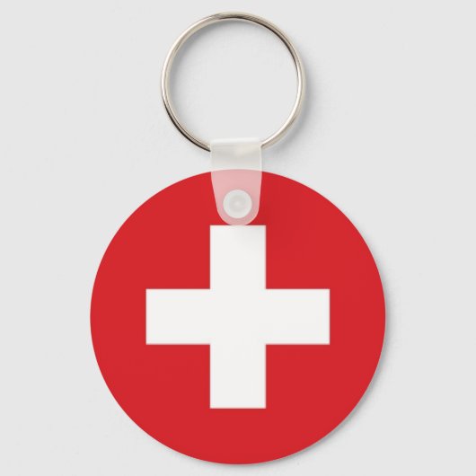 Porte-clés Drapeau de la Suisse (Recto)