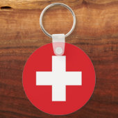 Porte-clés Drapeau de la Suisse (Recto)