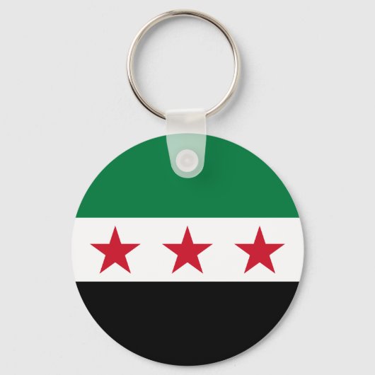 Porte-clés Drapeau de la Syrie (Recto)