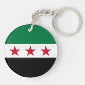 Porte-clés Drapeau de la Syrie (Dos)