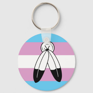 Porte-clés Drapeau de la Trans Pride