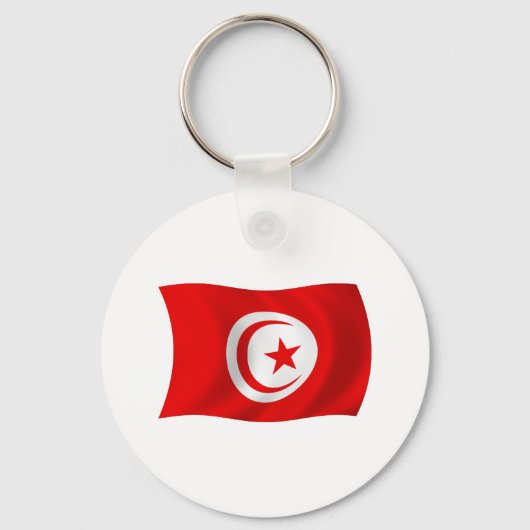 Porte-clés Drapeau de la Tunisie (Recto)