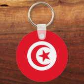 Porte-clés Drapeau de la Tunisie (Recto)