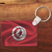 Porte-clés Drapeau de la Tunisie (Recto)