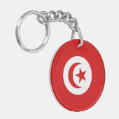 Porte-clés Drapeau de la Tunisie (Devant gauche)