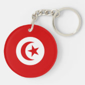 Porte-clés Drapeau de la Tunisie (Dos)