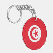 Porte-clés Drapeau de la Tunisie (Devant gauche)