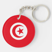 Porte-clés Drapeau de la Tunisie (Dos)