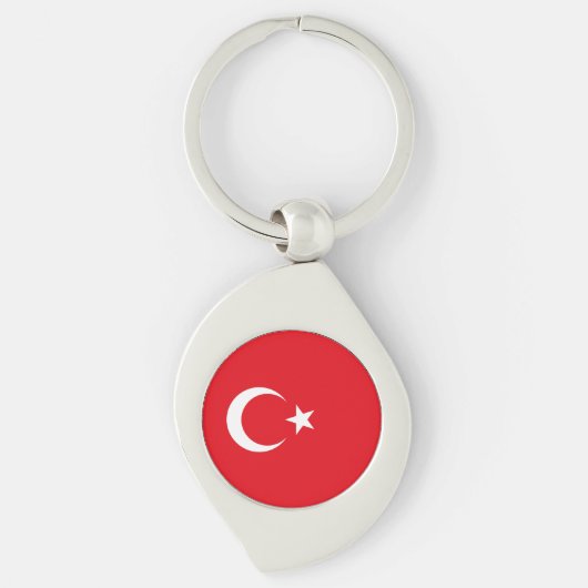 Porte-clés Drapeau de la Turquie (Devant)