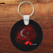 Porte-clés Drapeau de la Turquie (Recto)