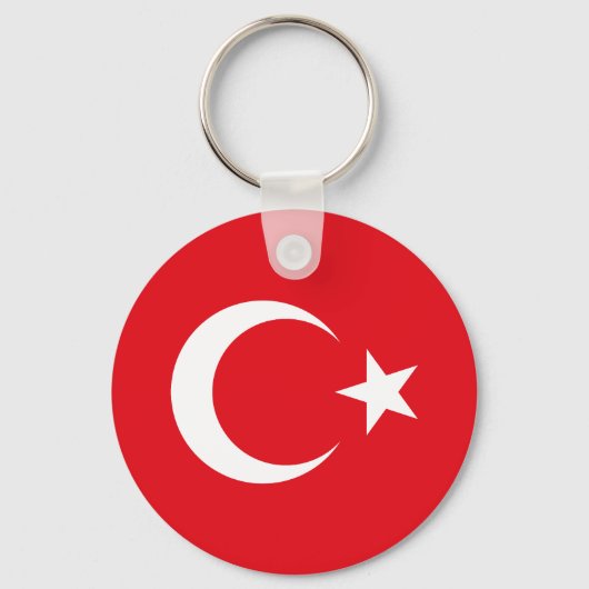 Porte-clés Drapeau de la Turquie (Recto)