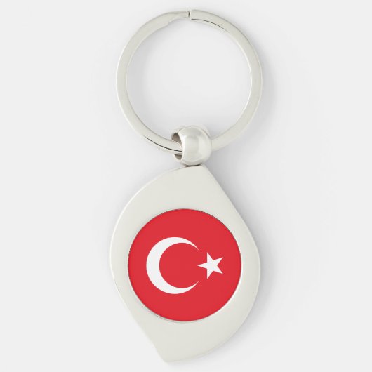 Porte-clés Drapeau de la Turquie (Devant)