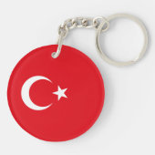 Porte-clés Drapeau de la Turquie (Dos)