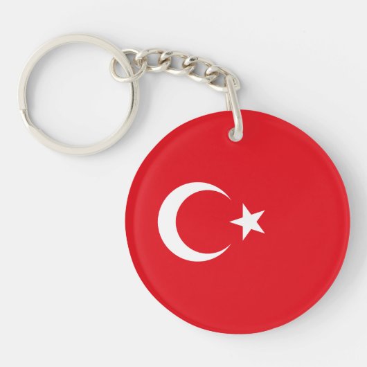 Porte-clés Drapeau de la Turquie (Devant)