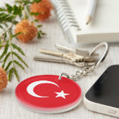 Porte-clés Drapeau de la Turquie (Devant droit)
