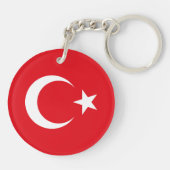 Porte-clés Drapeau de la Turquie (Dos)