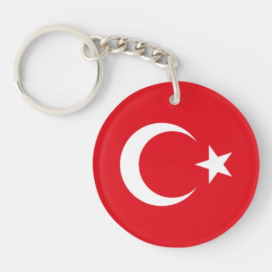 Porte-clés Drapeau de la Turquie (Devant)