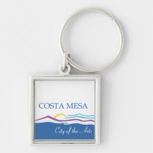Porte-clés Drapeau de la ville de Costa Mesa