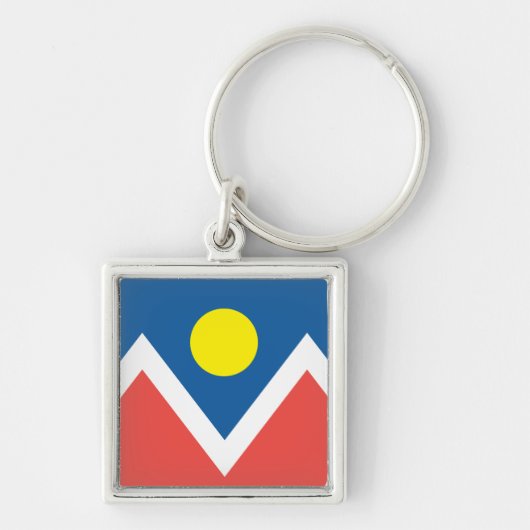 Porte-clés Drapeau de la ville de Denver (Devant)