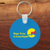 Porte-clés Drapeau de la ville de Grand Rapids (Recto)