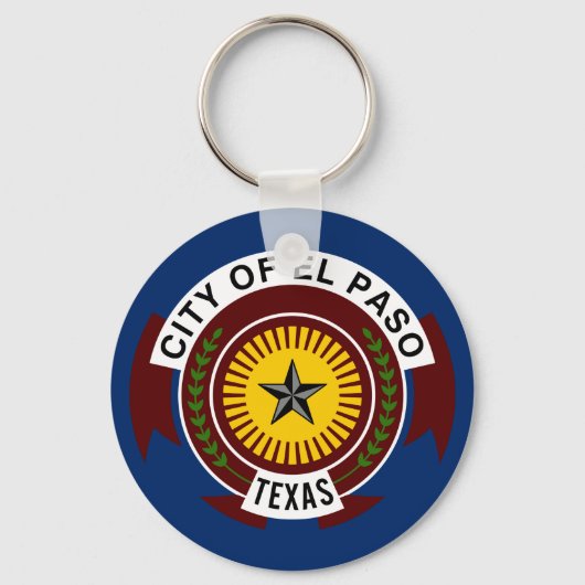 Porte-clés Drapeau de la ville d'El Paso, Texas (Recto)