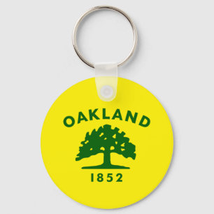 Porte-clés Drapeau de la ville d'Oakland (Californie) Porte -