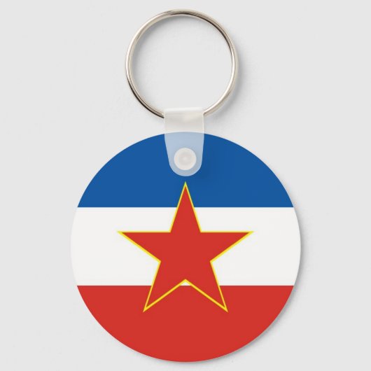 Porte-clés drapeau de la yougoslavie (Recto)