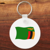 Porte-clés Drapeau de la Zambie (Recto)