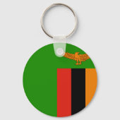 Porte-clés Drapeau de la Zambie (Verso)